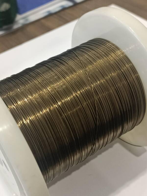 Golden oxidized shape memory alloy wire, 0.98mm nickel titanium Nitinol wire