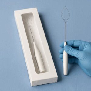Superelastic 4 wire nitinol basket stent for bile duct treatment